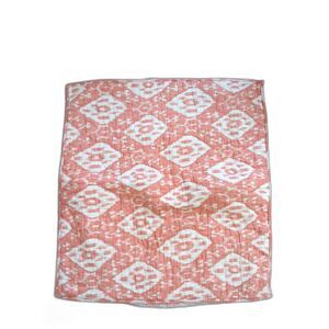 Pine cone hill apricot batik quilted euro shams set of 2
